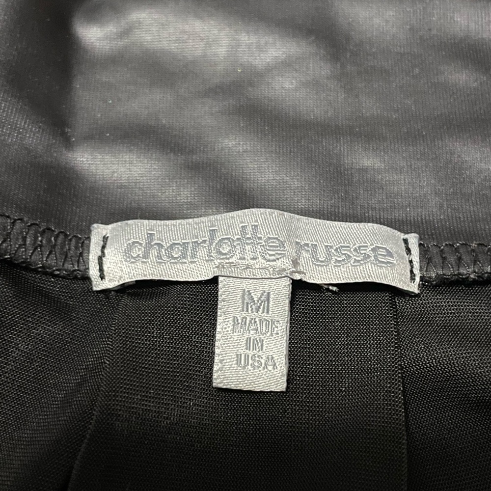 Charlotte Russe faux leather mini skirt
